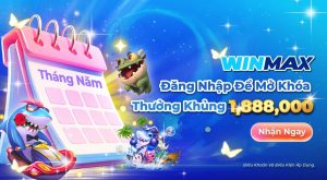 Mở tài khoản +188K khuyến mãi thành viên mới từ nhà cái winmax, Vmax